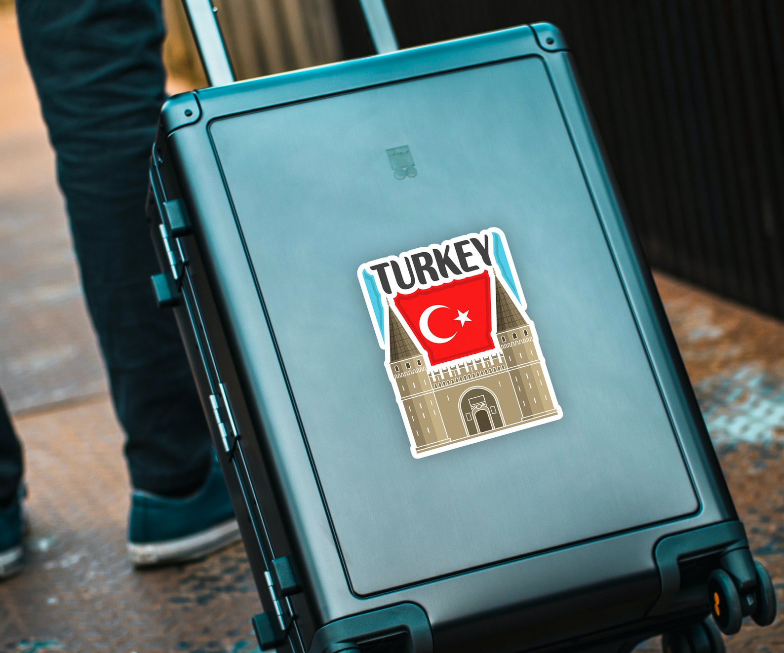 Turkey Travel Sticker, Passport Souvenir, Turkish Suitcase Decal ...