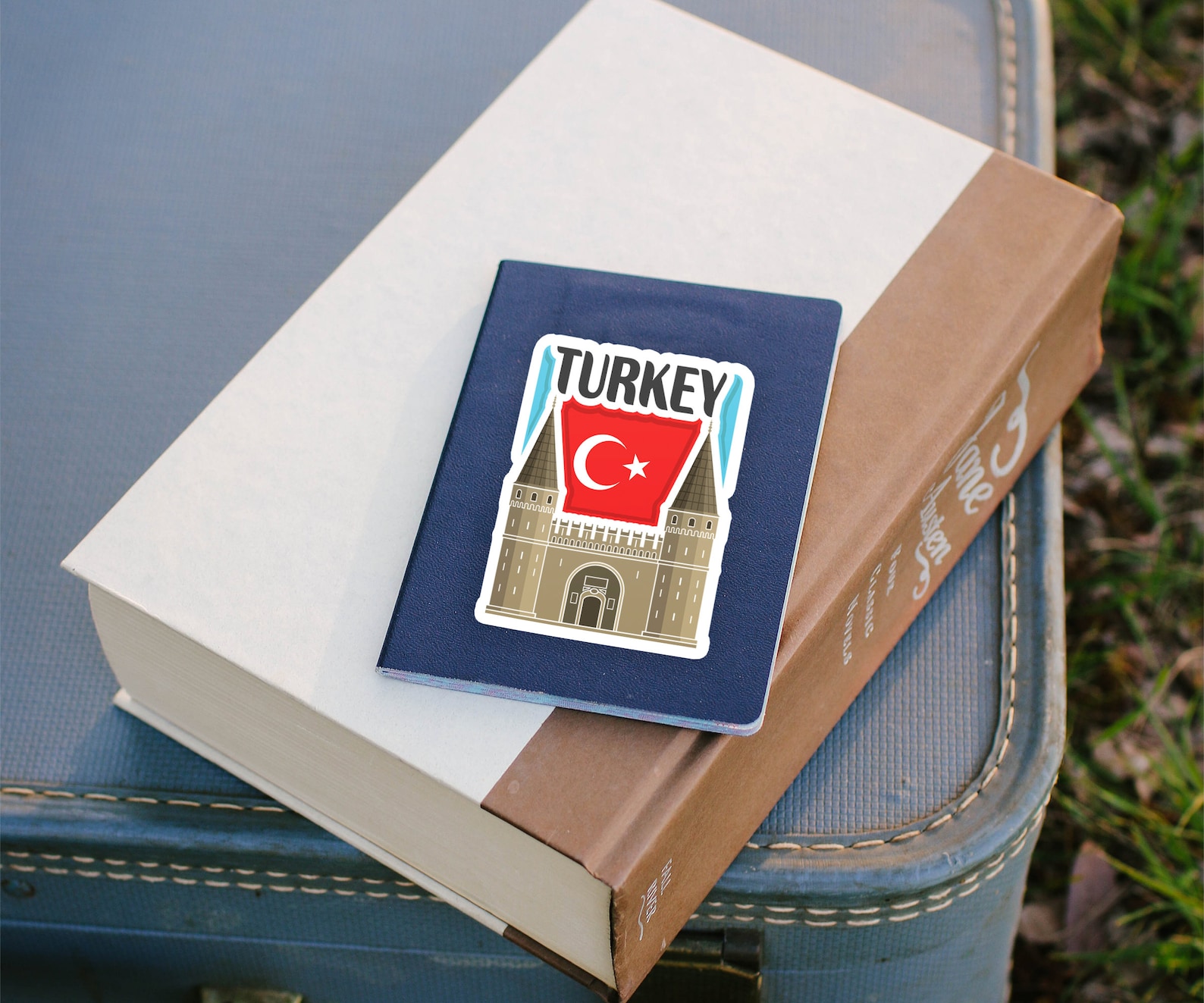 Turkey Travel Sticker, Passport Souvenir, Turkish Suitcase Decal ...