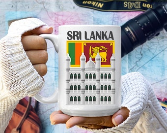 Sri Lanka Travel Mug: Handcrafted Stainless Steel Mug