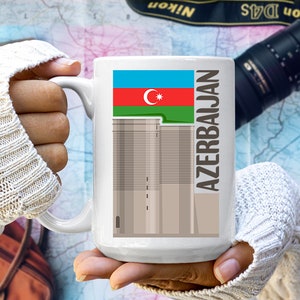 Azerbaijan-Inspired Travel Coffee Mug - Explore Culture and Coffee in Style