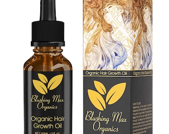 Aceite orgánico para el crecimiento del cabello: romero, menta, ricino y biotina.