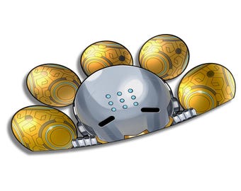 Overwatch Zenyatta Peeker | Sticker | Kawaii | Cute | Support