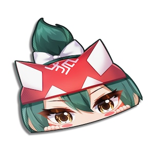 Overwatch Anime Kiriko Peeker | Sticker | Kawaii | Cute | Blushing