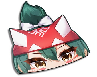 Overwatch Anime Kiriko Peeker | Sticker | Kawaii | Cute | Blushing