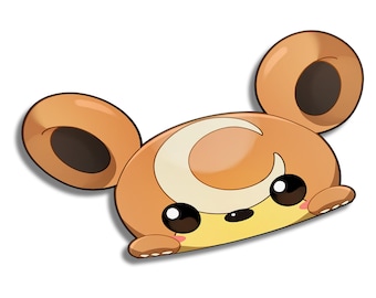 Pokemon Teddiursa Peeker | Sticker | Anime | Kawaii | Decal