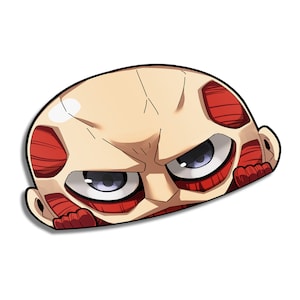 Colossal Titan Peeker | Sticker | Anime | AOT | Chibi