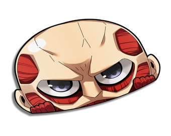 Colossal Titan Peeker | Sticker | Anime | AOT | Chibi