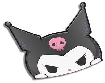 Kuromi Peeker | Sticker | Anime | Cute | Sanrio | Decal
