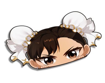 Chun Li Peeker | Anime | Street Fighter | Chibi | SFV | Sticker
