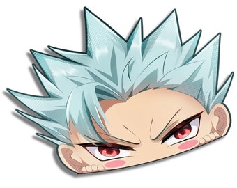 Fox Sin of Greed Peeker | Sticker | Seven Deadly Sins | Anime | Manga | Kawaii