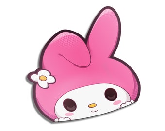 My Melody Peeker | Sticker | Anime | Cute | Sanrio | Decal