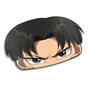 Captain Ackerman Peeker | Sticker | Anime | Chibi | Kawaii | AOT