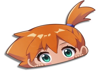 Misty Pokemon Trainer Peeker | Anime | Sticker | Decal