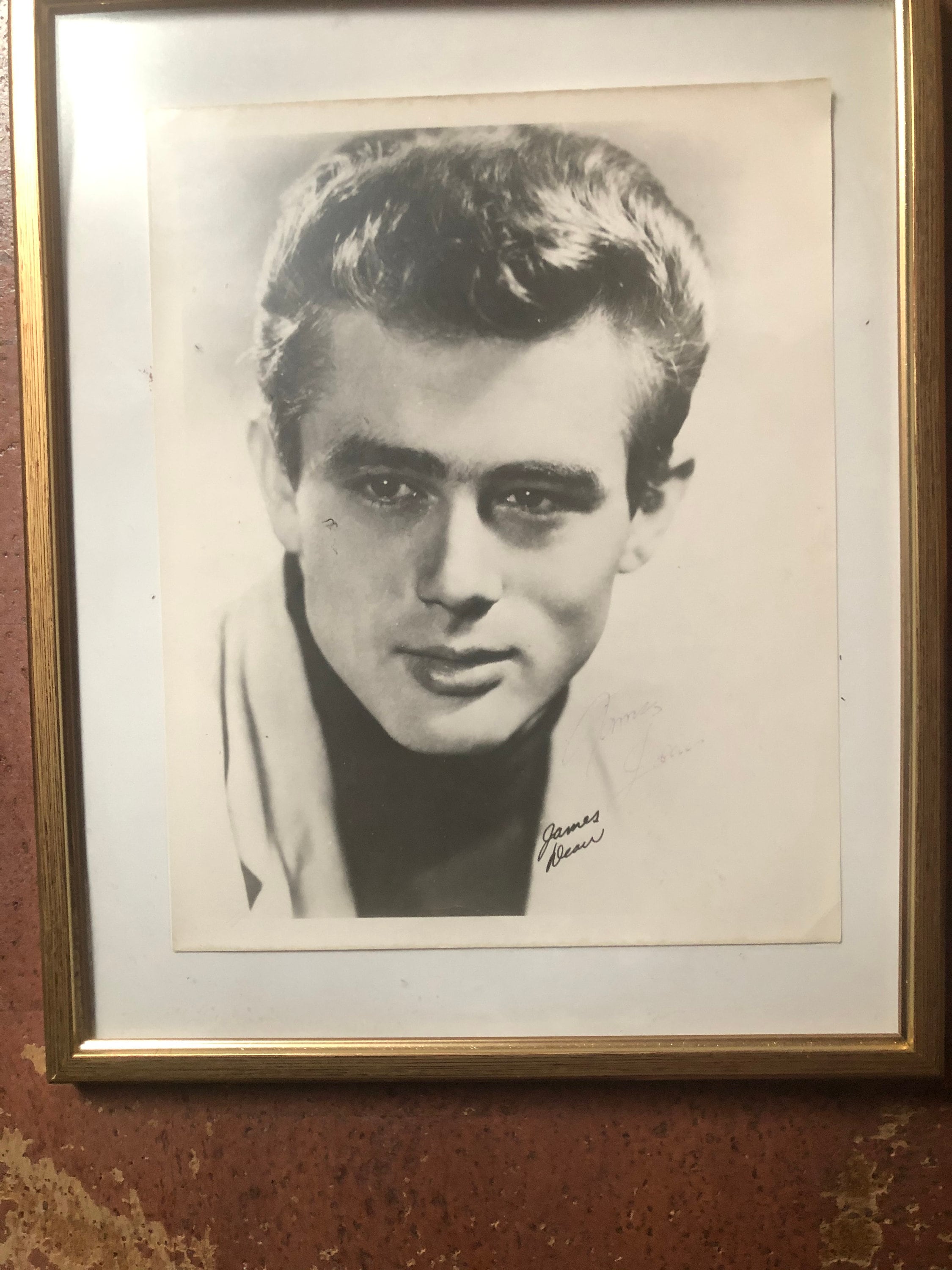 Original autograph from James Dean
