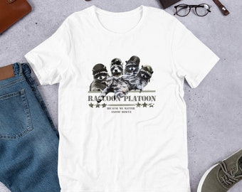 Raccoon Platoon Animal Army T-Shirt