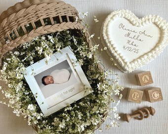 Editable Birth Announcement Template | New Born Baby Announcement | Digital Birth Announcement, Social Media Announcement, Baby Has Arrived