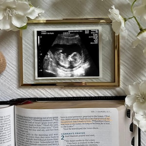 Religiöse Schwangerschaftansage Digital | Babymitteilungsvorlage | Schwangerschaft offenbaren für Social Media | Ultraschall | Digitaler Download
