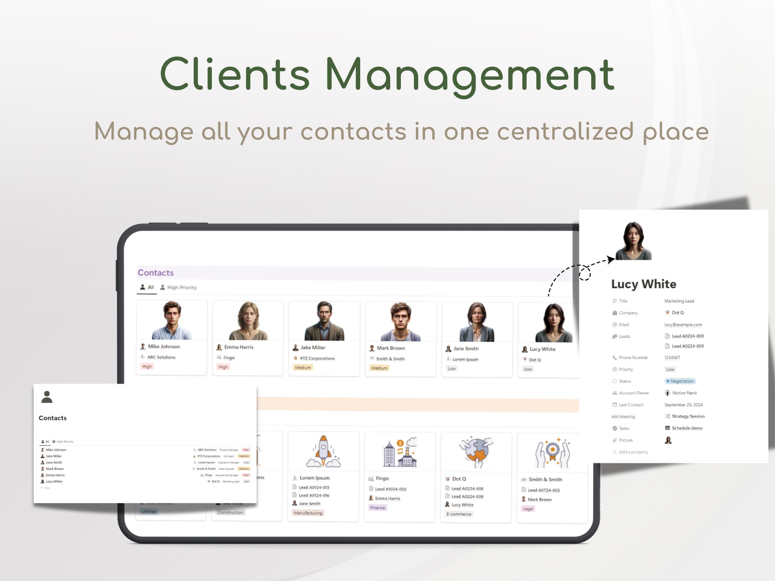 Sales CRM | Client Tracker | CRM Template | Lead Tracker | Sales ...