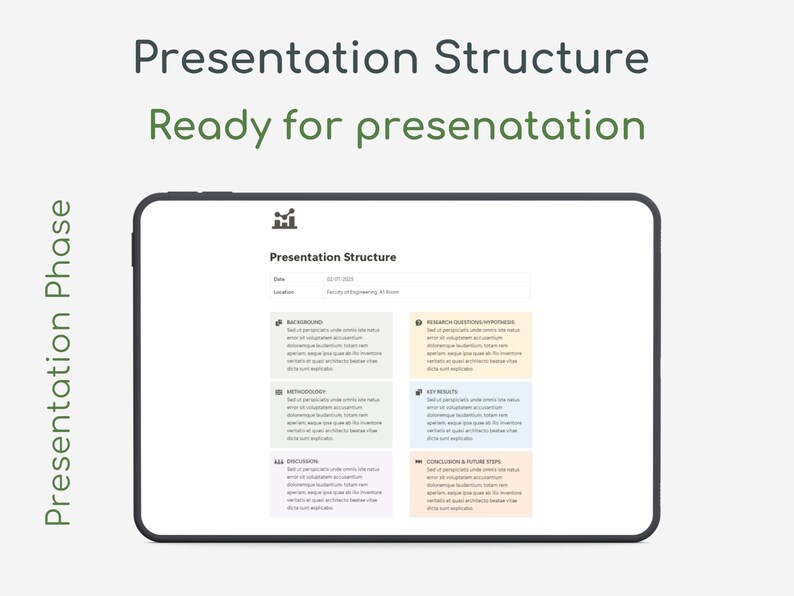 Dissertation planner, thesis planner, Final Year Undergraduate Masters PhD Planner, Notion Template PhD, University Research project guide