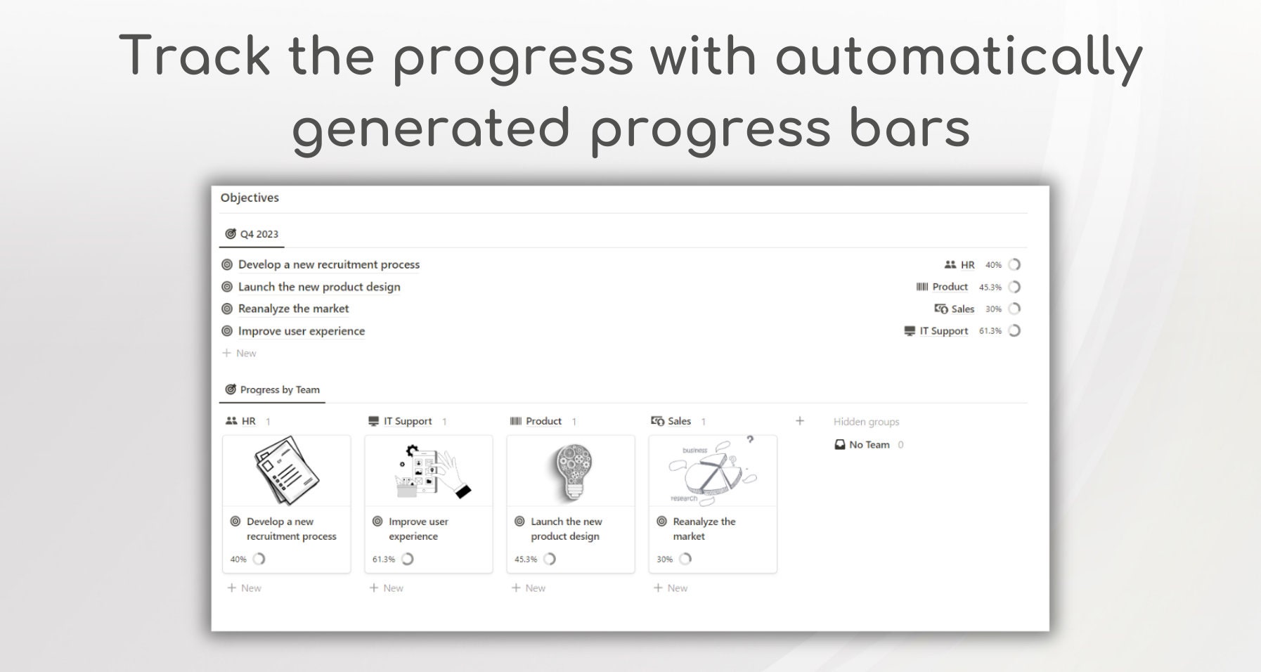 Notion Template Team OKR, Notion OKR, OKR Tracker, Notion Business