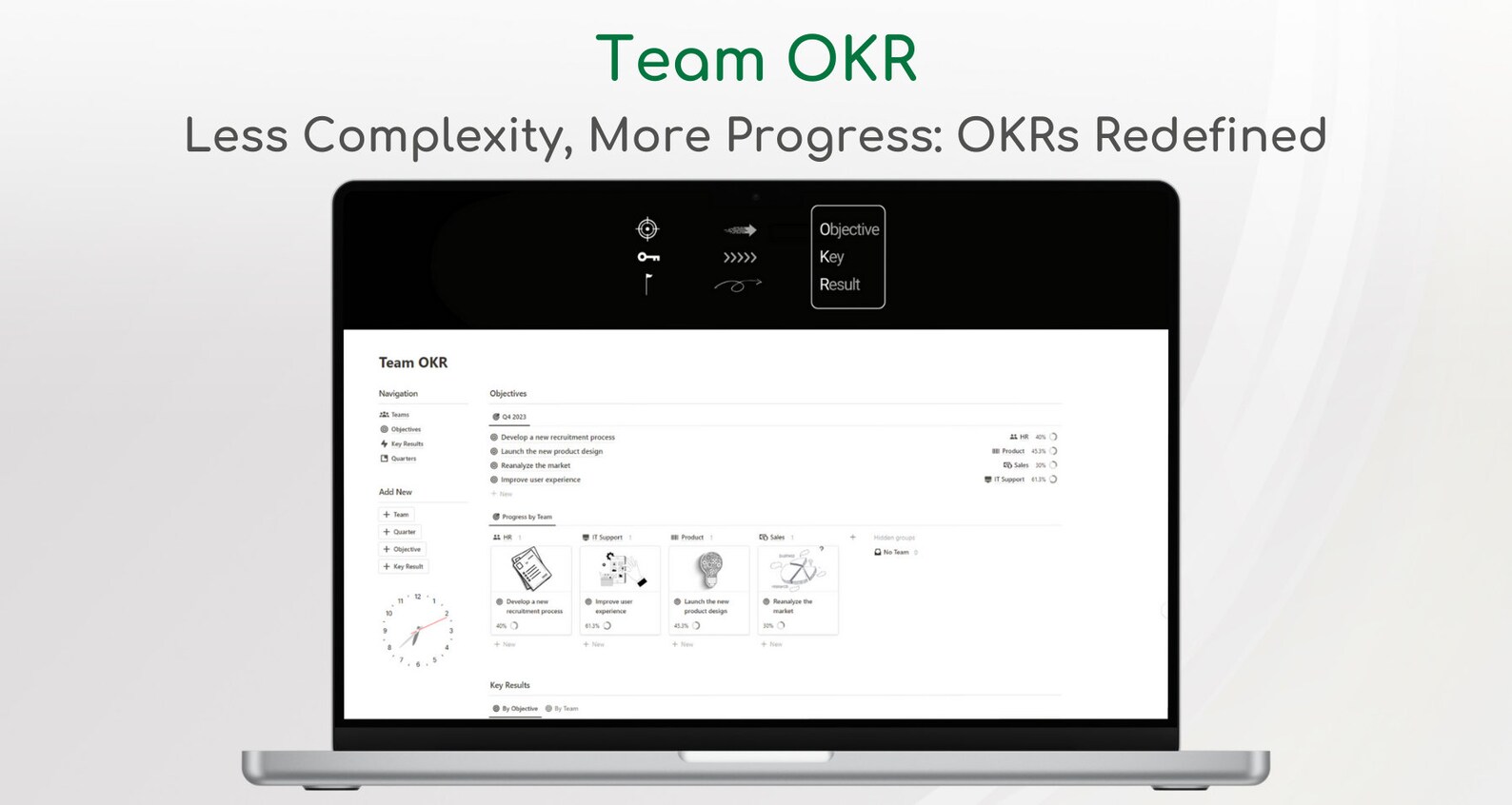 Notion Template Team OKR Notion OKR OKR Tracker Notion Business