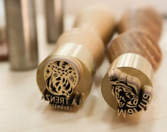 Custom Pottery Stamp Personalized Embosser Clay Stamp Custom Polymer Clay Embosser Signature Stamp Custom Metal Stamp Custom Logo Stamp