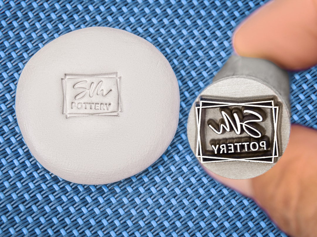Custom Stamp for Pottery Custom Stamp for Ceramic Signature Clay Stamp