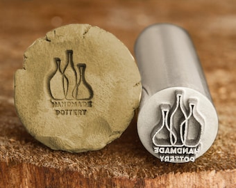 Custom Pottery Stamp Ceramic Stamp for Clay Custom Stamp Personalized Embosser Custom Logo Stamp Polymer Clay Stamps Embosser stamp