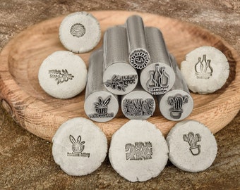 Custom Metal Stamp Stainless Steel Stamp for Gift Custom Logo Stamp Personalized Stamp for Pottery Custom Stamp Polymer Clay Embosser Stamp