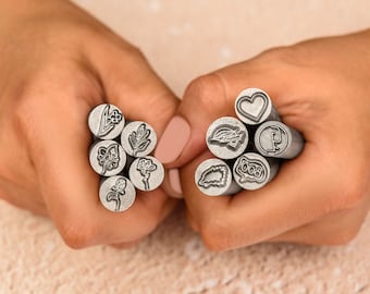 Custom Metal Stamp Pottery Stamp for Clay Custom Logo Stamp Personalized Embosser Custom Stamp Business Owner Gift Embosser Stamp