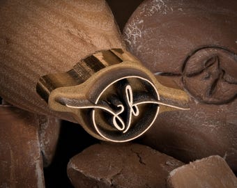 Custom Pottery Stamp Personalized Stamp for Ceramic Custom Logo Stamp Pottery Makers Mark Business Stamp Signature Clay Stamp Pottery Tools