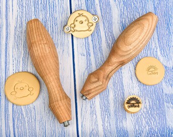 Custom Brass Stamp for Pottery Metal Stamp for Clay Stamp Tools for Ceramic Artists Signature Clay Stamp Decorating Maker's Mark Logo Stamp