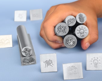 Custom Metal Stamp Metal Punch Stamp Custom Logo Stamp Custom Jewelry Stamp Sterling Stamp Coin Die Blacksmith Tools Makers Mark