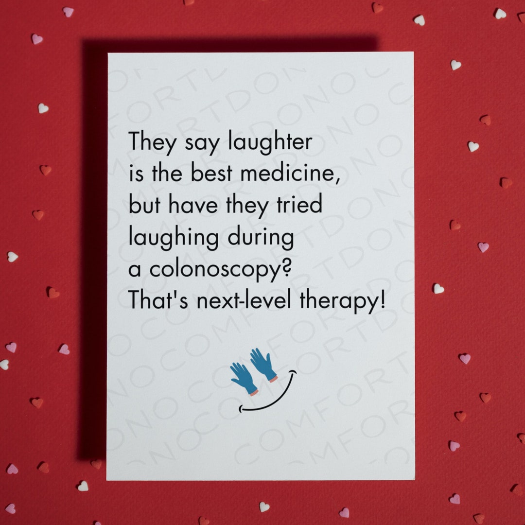 Funny Colonoscopy Card Blank Greeting Card Friendship Gift Etsy