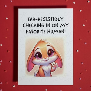 Lustig Get Well Geschenk für Sie oder Ihn Blanko Grußkarte Freundschaft Geschenk Ermutigung Humorvolle Karte Ohr-Widerstand Einchecken Karte