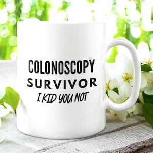 Colonoscopia divertida • Taza de colonoscopia • Regalo de aliento • Chiste de endoscopia • Regalo de cumpleaños número 50 • Regalo humorístico • Regalo de médico de colon