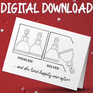Tarjeta de divorcio • Regalo de divorcio • Tarjeta imprimible • Descarga digital • Tarjeta para ella • Regalo de aliento • Fiesta de divorcio Divorcio lésbico LGBTQ