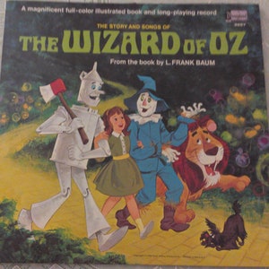 Vintage Children&#39;s Record &quot;The Songs from The Wizard of Oz&quot; 1969
