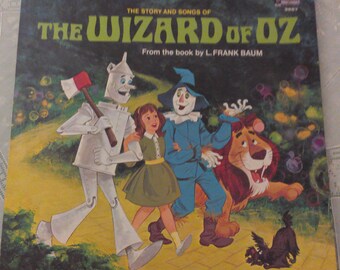 Vintage Children's Record "The Songs from The Wizard of Oz" 1969