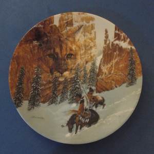 Canyon of the Cat collector plate by Julie Kramer Cole - 1992