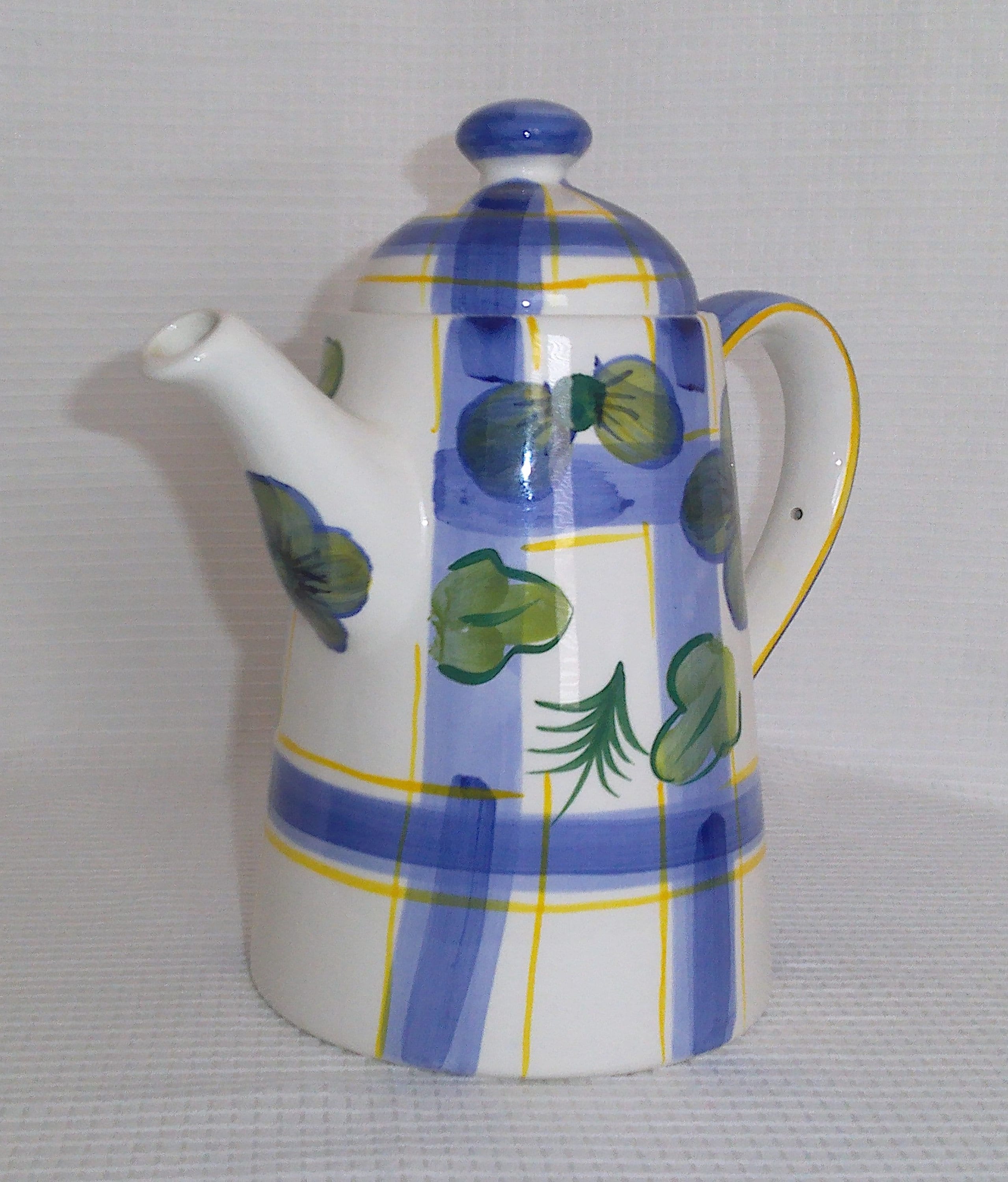 Friedman Silverplate Tea Coffee Pot SFCo 63 Wooden Handle