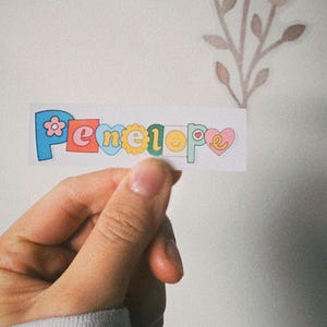 Juego de 2 pegatinas personalizadas con nombre, impermeables y de alta calidad, para botellas de agua.
