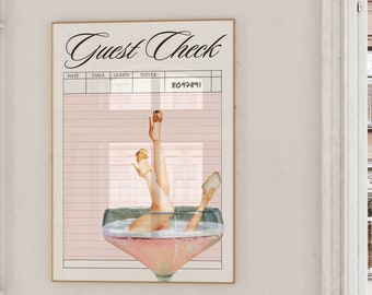 Gastgeschenk Rosa Champagner Wand Kunst Retro digitaler Download trendige Vintage Drucke mädchenhaft Schlafzimmer Wohnung College Wohnheim Dekor blush rosa