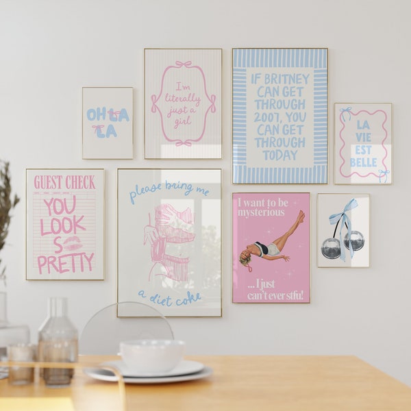 Baby Blue Coquette Room Decor Etsy