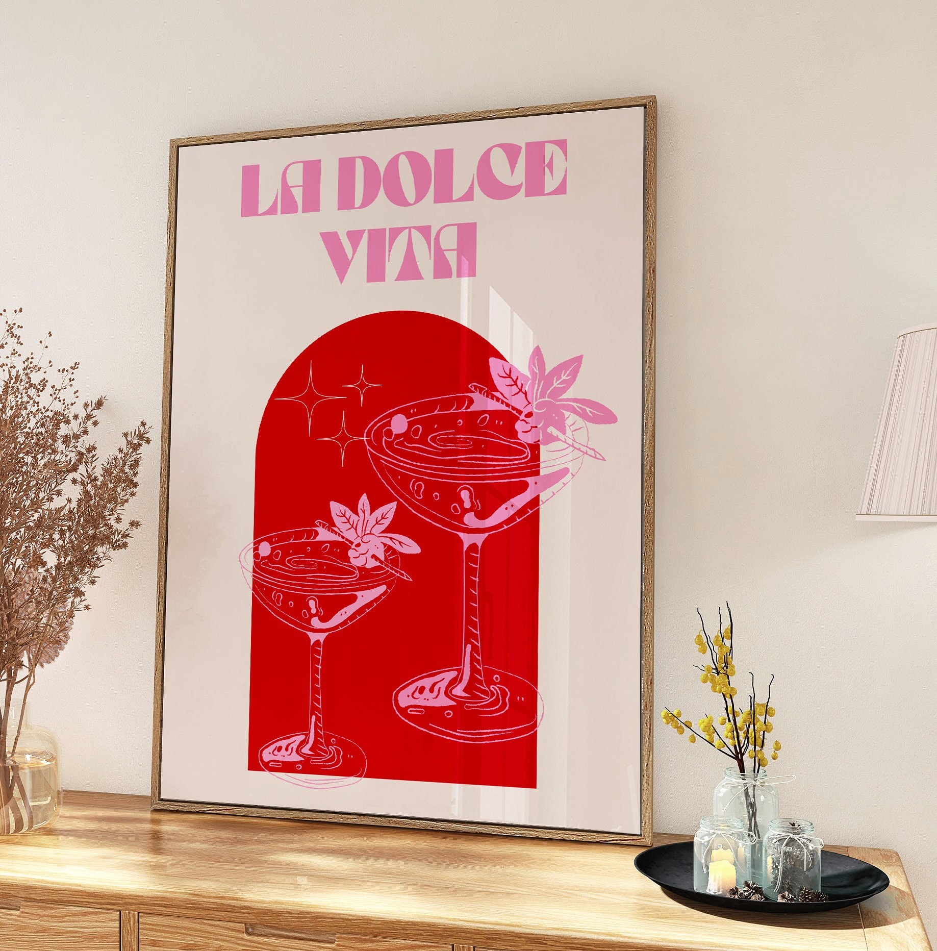 La Dolce Vita Art Print Wall Poster Instant Digital Download Trendy ...