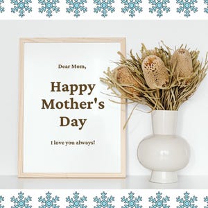 Mother&#39;s Day Gift for Mom - Personalized Keepsake for Her - Unique Mother&#39;s Day Present - Gift from Daughter or Son