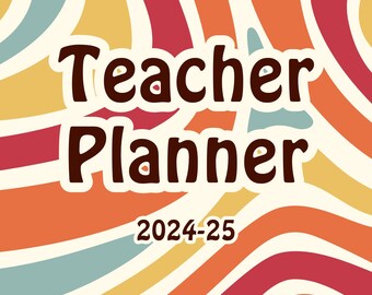 Lehrerplaner 2025-2026 zum Ausdrucken: Bearbeitbares Stundenplanbuch (PDF-Download)