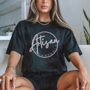 Bella Canvas | Black Bella Canva 3001 Mockup | Oversized Mockup | Black T-shirt Mockup| Bella Canvas 3001 Mockup