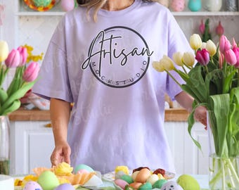 Orchid Comfort Colors 1717 T-Shirt Mockup: Frühlings-Ostern Design (Digitaler Download)