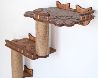 Cat Wall Climber for Climbing & Scratching – Wall Mounted Cat Furniture